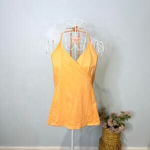 Gorgeous vintage y2k melon orange halter top